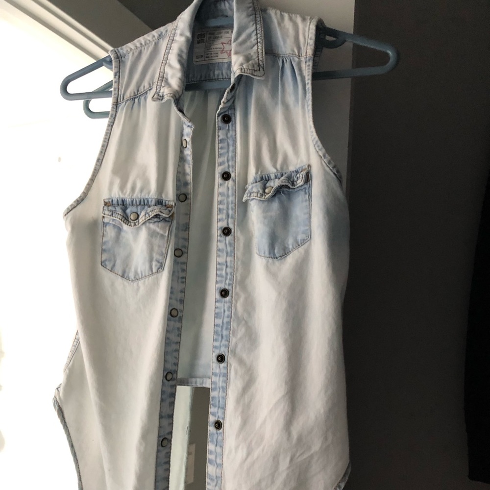 Tie Up Jean Garage Button Up